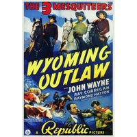 Wyoming Outlaw Movie Poster Print 27x40, classic Western film art