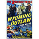Wyoming Outlaw Movie Poster Print 27x40, classic Western film art
