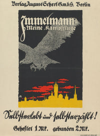 Max Immelmann Meine Kampffl�ge 1917 Poster Print by A. Rother