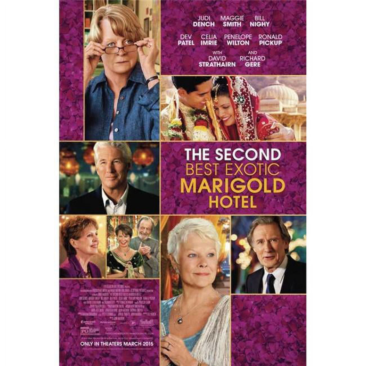 The Second Best Exotic Marigold Hotel Movie Poster Print 27x40