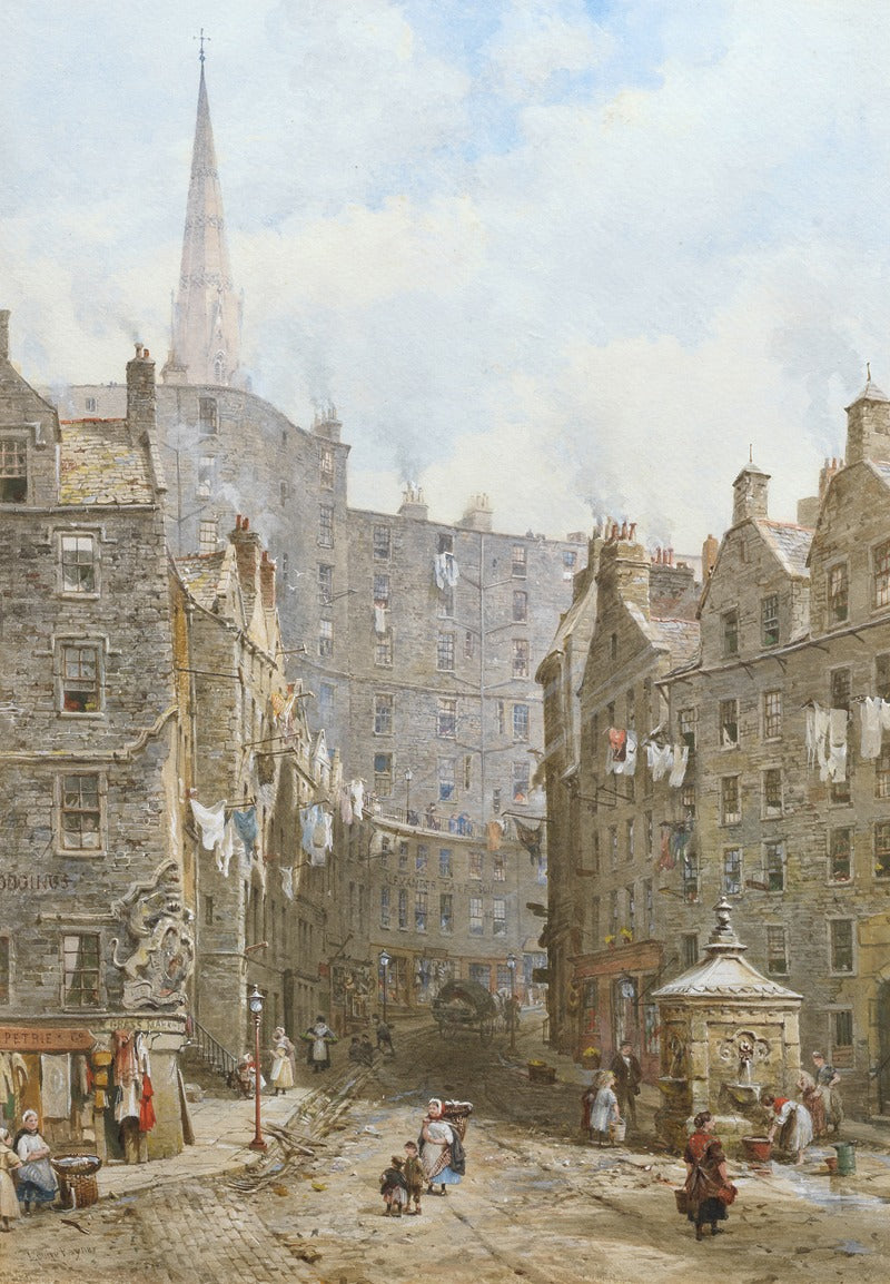 Fort at the West Bow Edinburgh art print by Louise Rayner