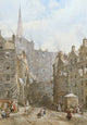 Fort at the West Bow Edinburgh art print by Louise Rayner