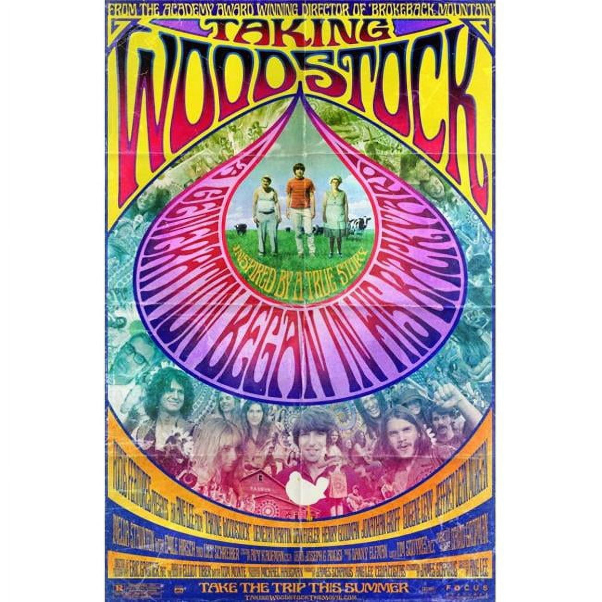 Taking Woodstock Movie Poster 11x17 print capturing the spirit of the 1969 festival.