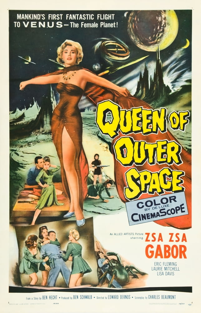 Queen of Outer Space Zsa Gabor 1958 Movie Masterprint Poster