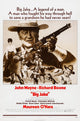Big Jake Movie Poster featuring John Wayne and Maureen O'Hara in 1971.