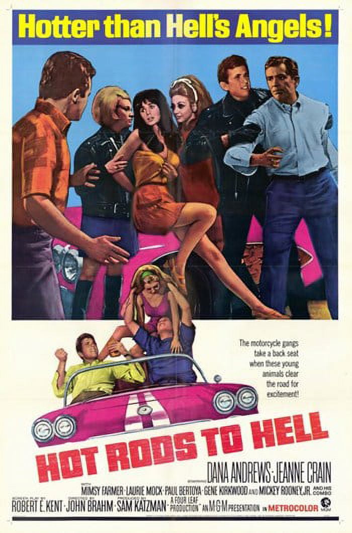 Hot Rods to Hell Movie Poster 11x17 - Classic Cinema Art