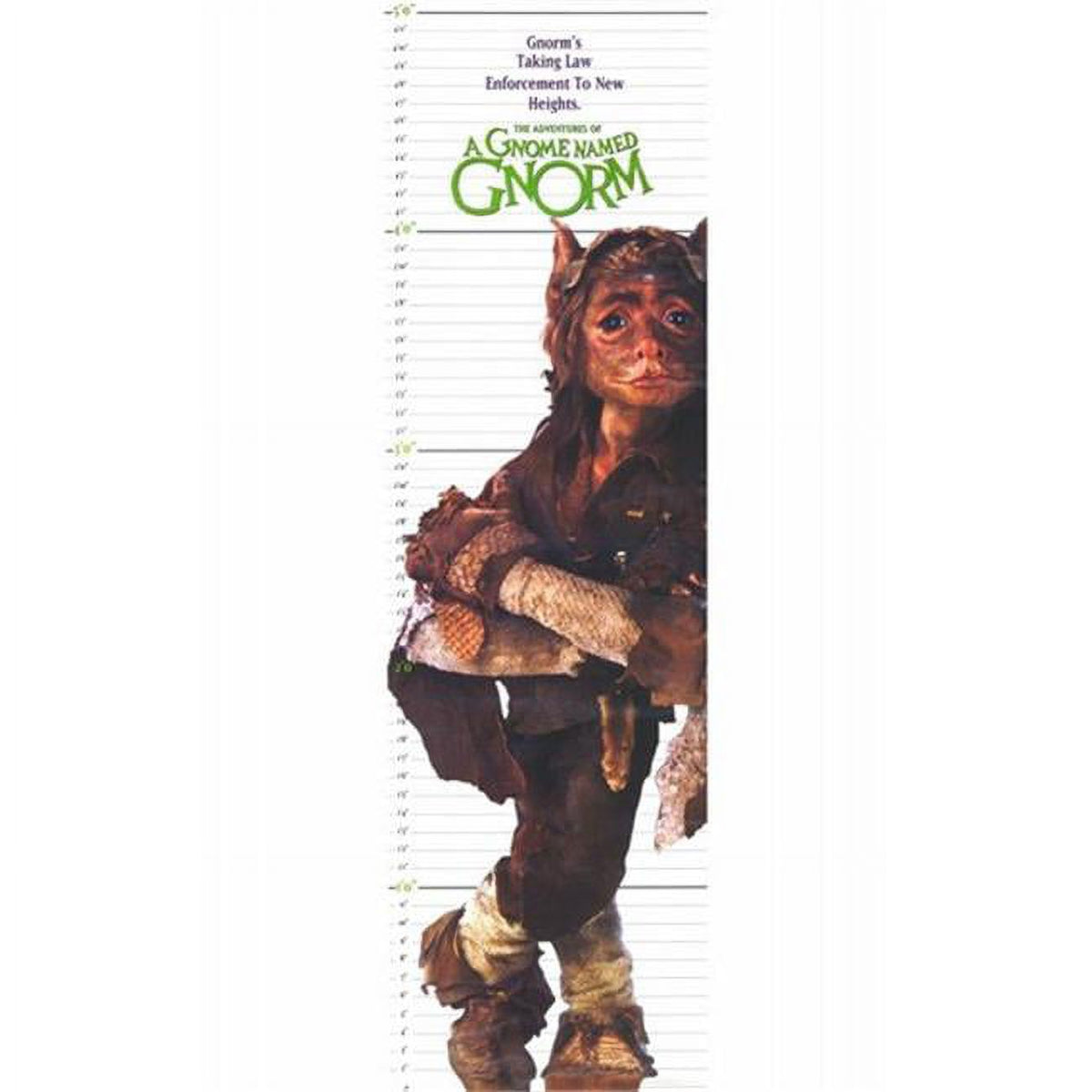 A Gnome Named Gnorm movie poster 11x17 size, colorful and whimsical design.