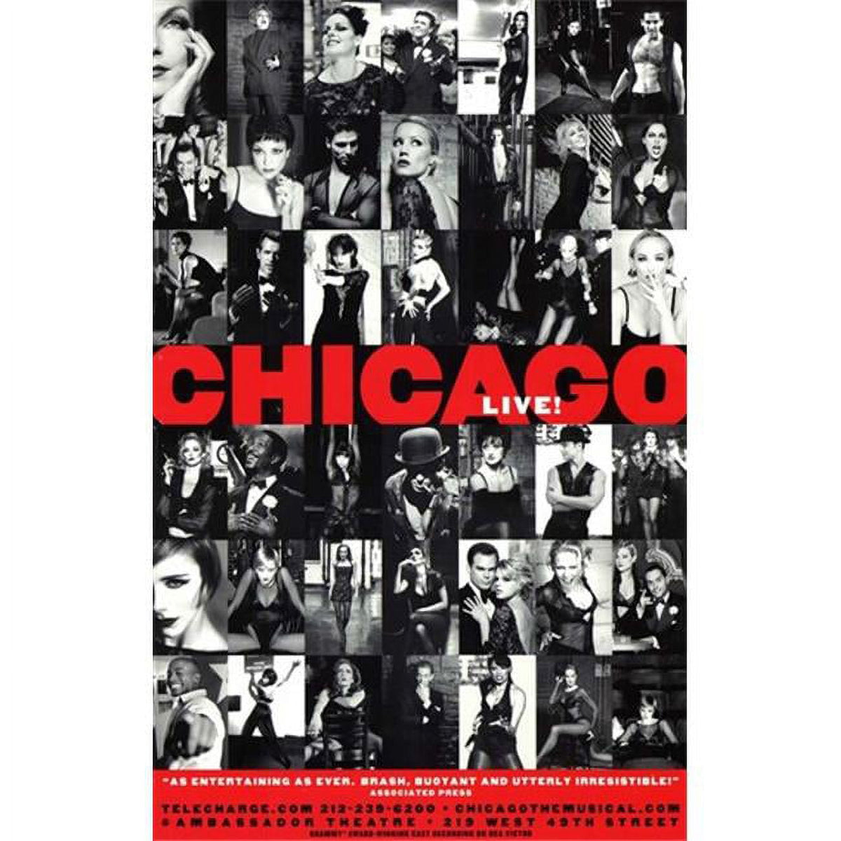 Chicago Broadway Style B Movie Poster 11x17