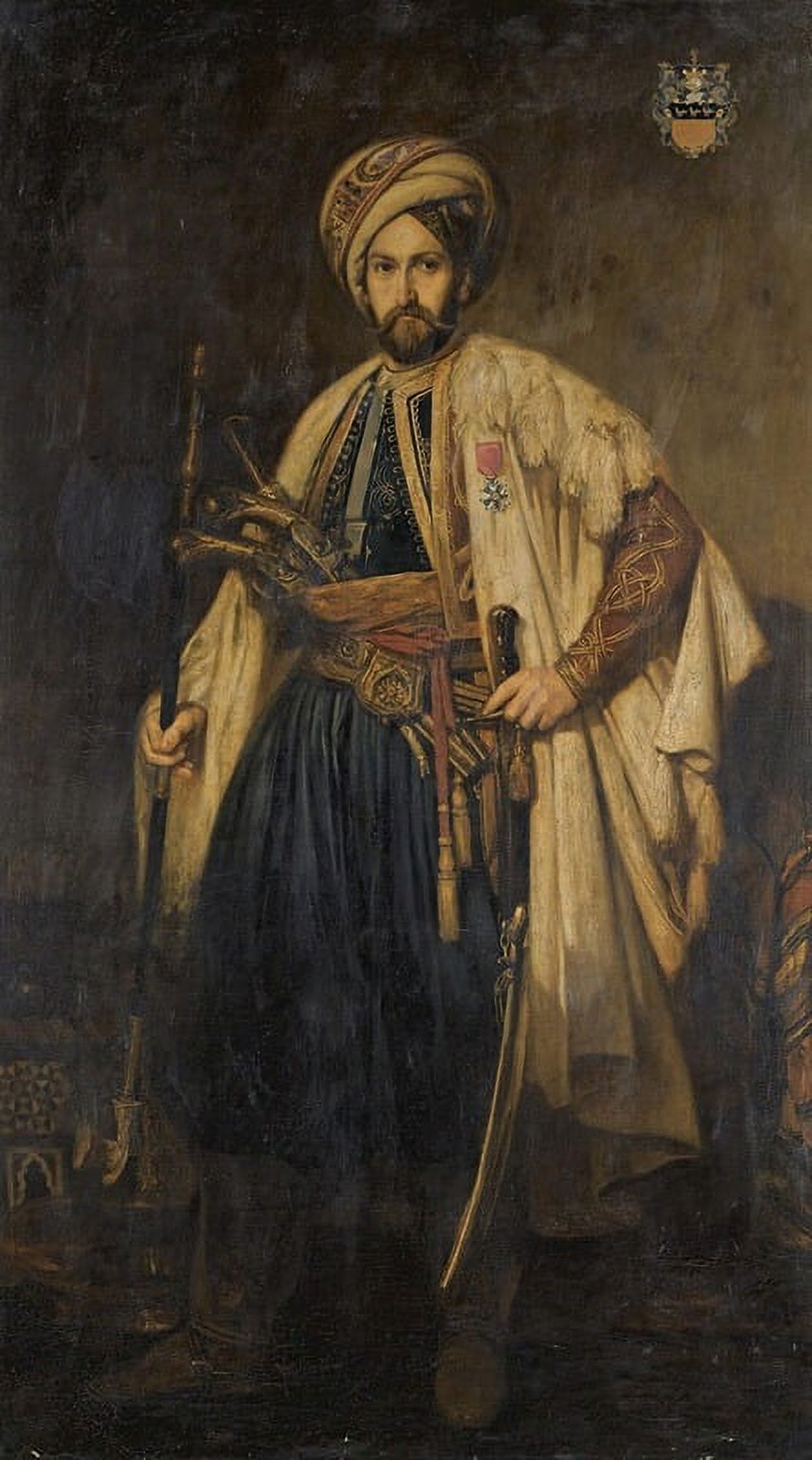 Portrait of Baron Émile Edward De Wogan of Rathcoffey art print