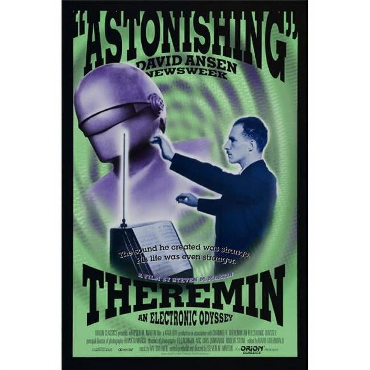 Theremin An Electronic Odyssey movie poster 11x17