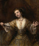 Lucretia poster print by Rembrandt van Rijn, fine art reproduction.