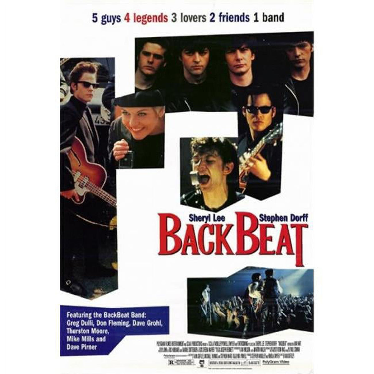 Backbeat Movie Poster 11x17 print showcasing dynamic visuals.