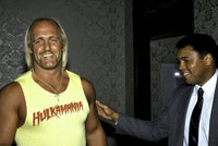 Muhammad Ali and Hulk Hogan iconic photo print
