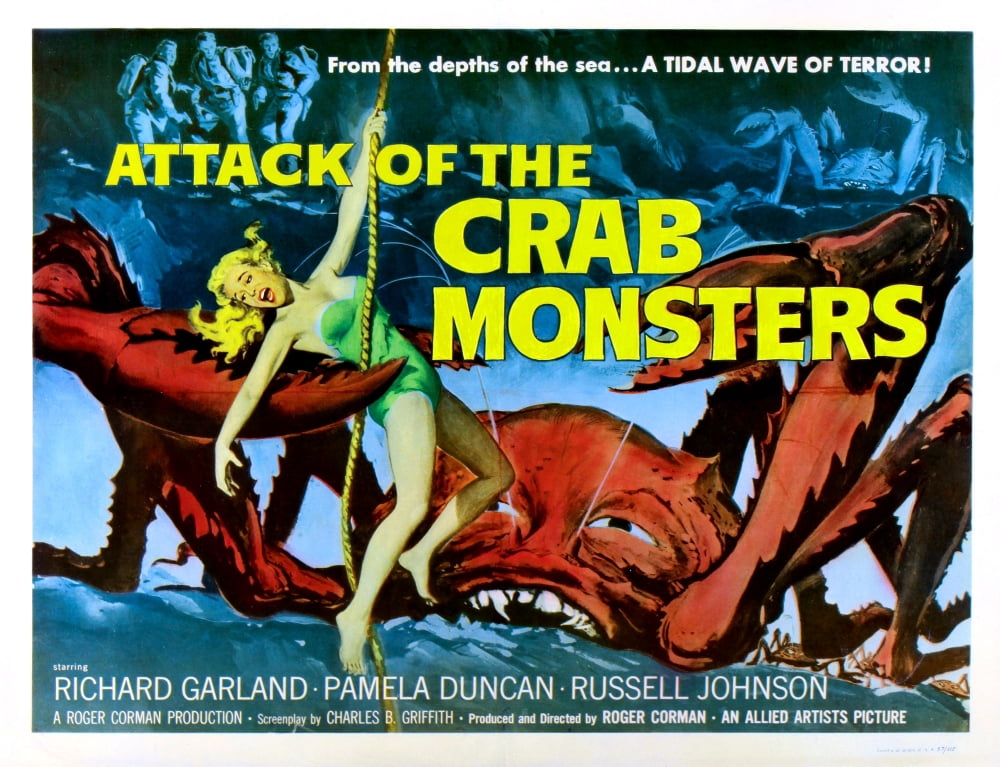 Attack of The Crab Monsters Classic Movie Poster Print