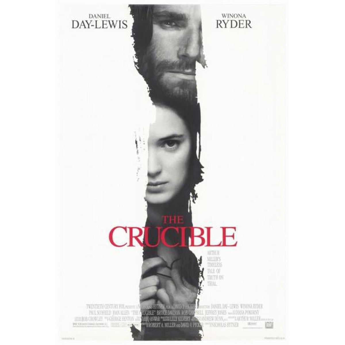 The Crucible Movie Poster Print 27x40 featuring dramatic film imagery