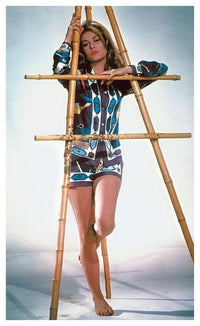 Elizabeth Montgomery in blue outfit photo print
