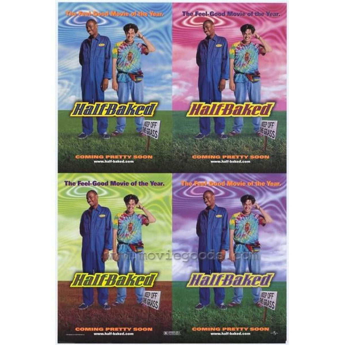 Half-Baked Movie Poster Print 27x40 featuring iconic scenes from the comedy film.