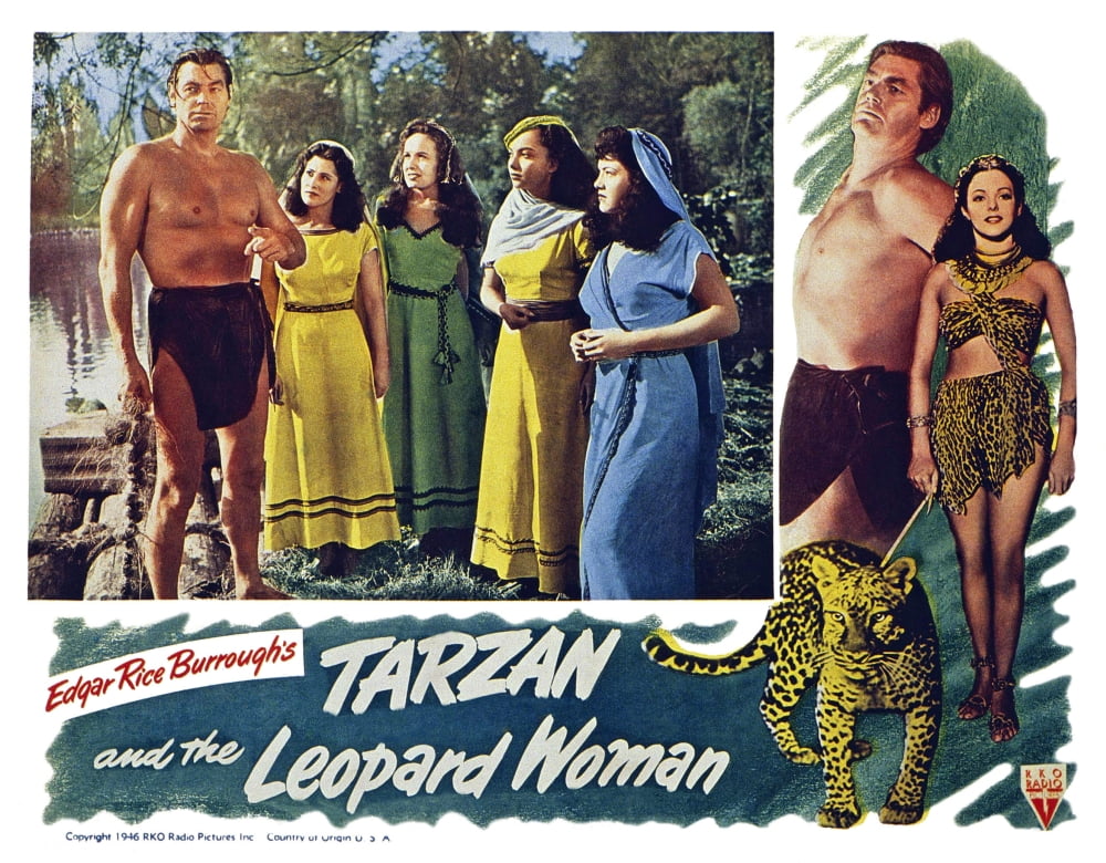 Tarzan and The Leopard Woman movie still print - 10x8