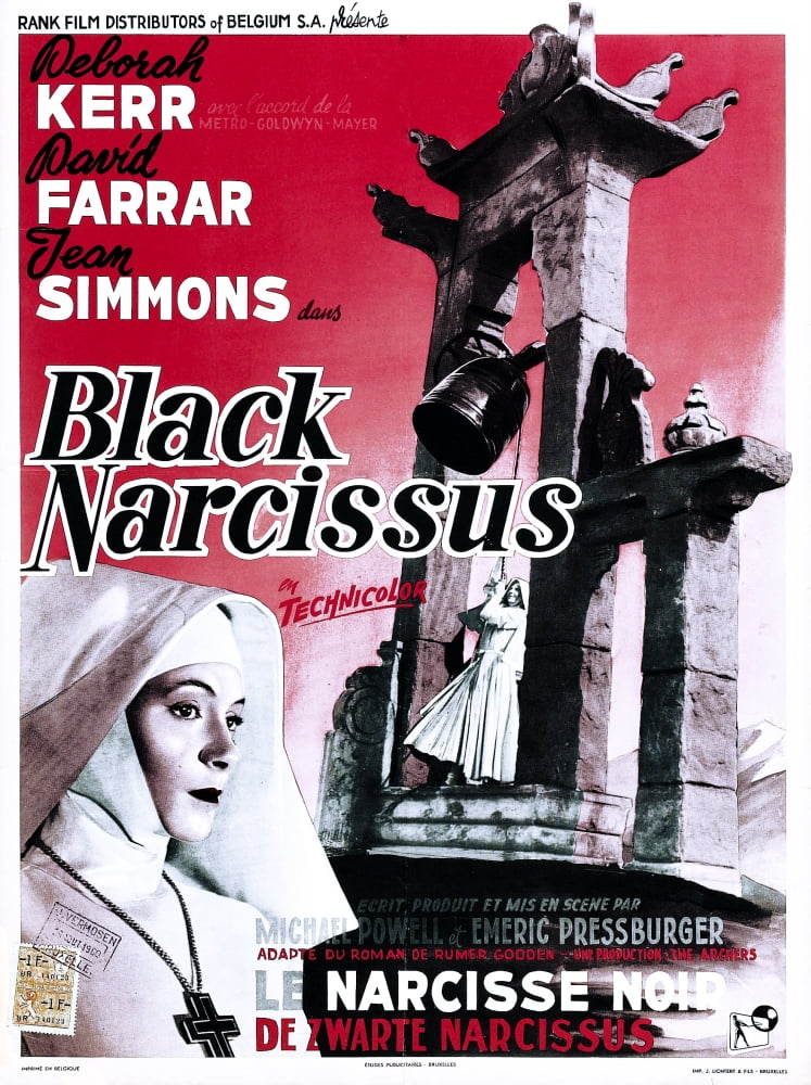 Black Narcissus Movie Masterprint Poster featuring Deborah Kerr, 1947.