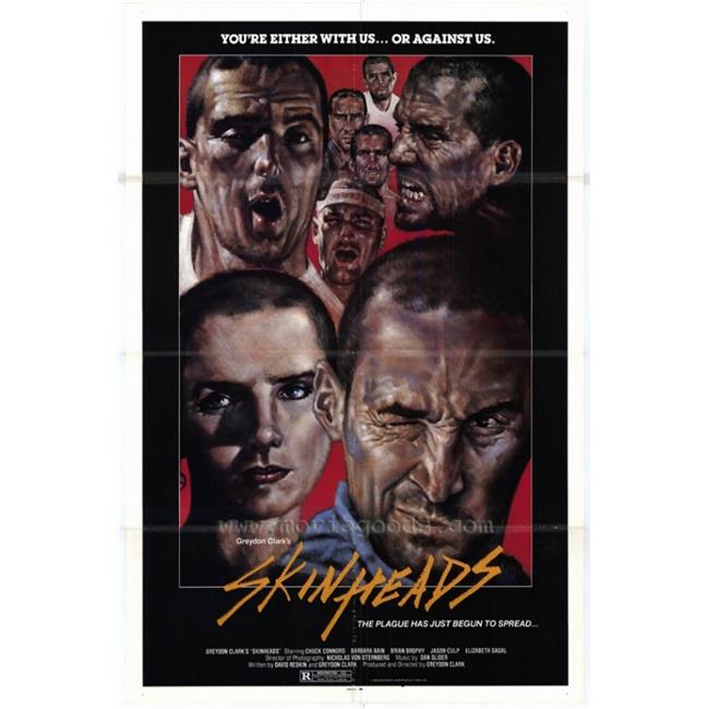 Skinheads movie poster print 27x40 size featuring dynamic visuals.