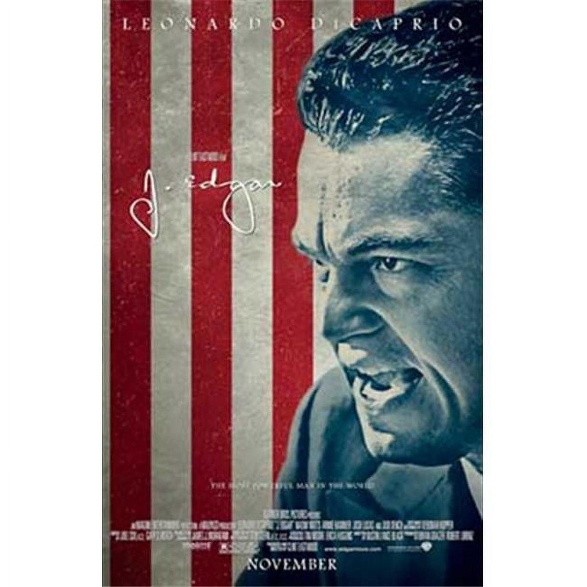 J. Edgar Movie Poster 11x17 print featuring iconic film imagery.