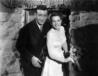 The Quiet Man photo print featuring John Wayne and Maureen O'Hara, classic movie art.