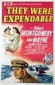 They Were Expendable Movie Poster Print featuring John Wayne and Donna Reed.