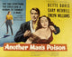 Another Man's Poison movie poster featuring Bette Davis and Gary Merrill from the 1951 film.