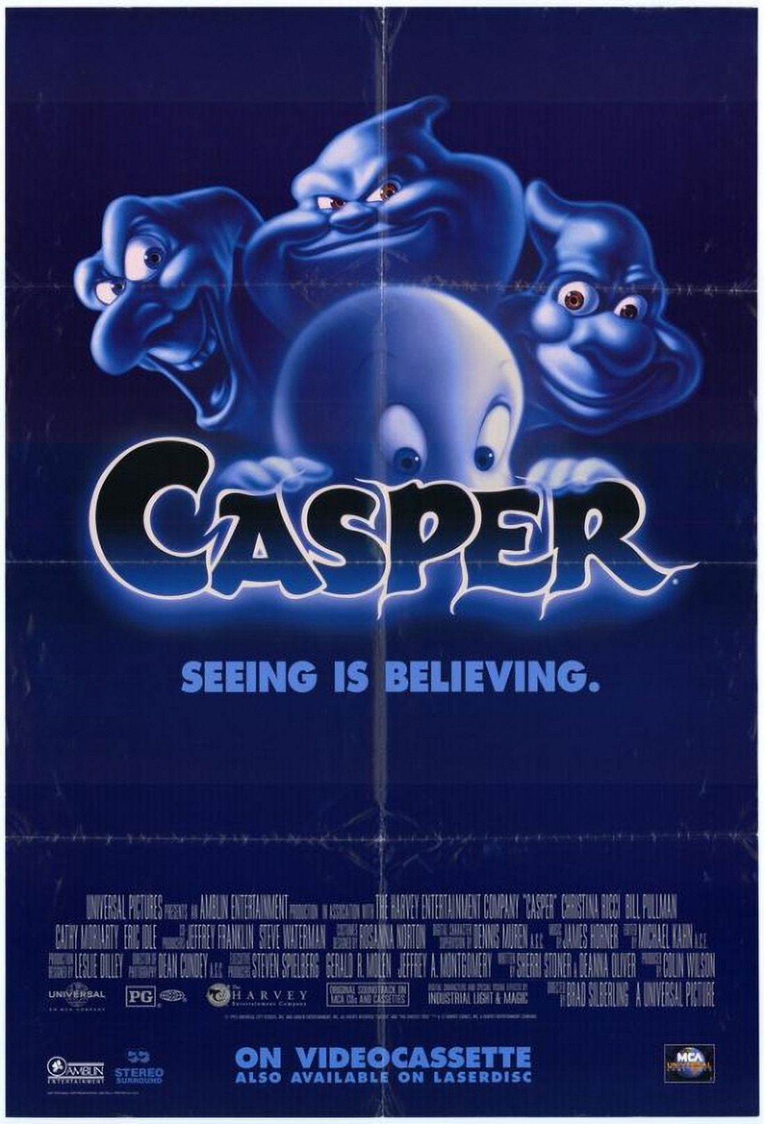 Casper Movie Poster - Fun 11 x 17 print for home décor.