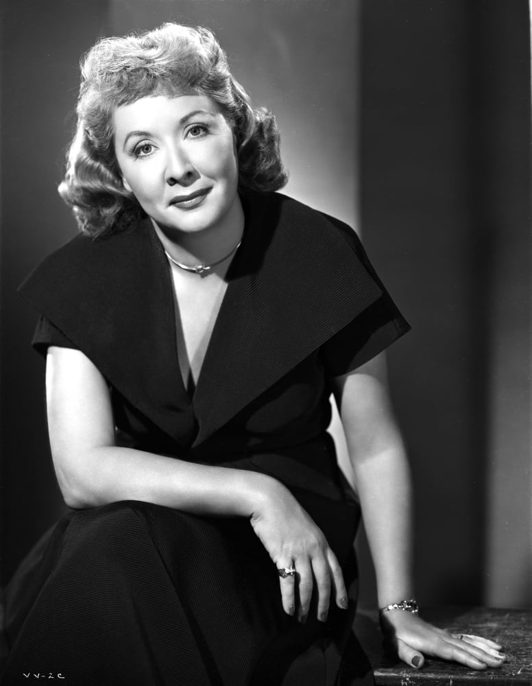 Vivian Vance seated classic photo print - elegant and charming.