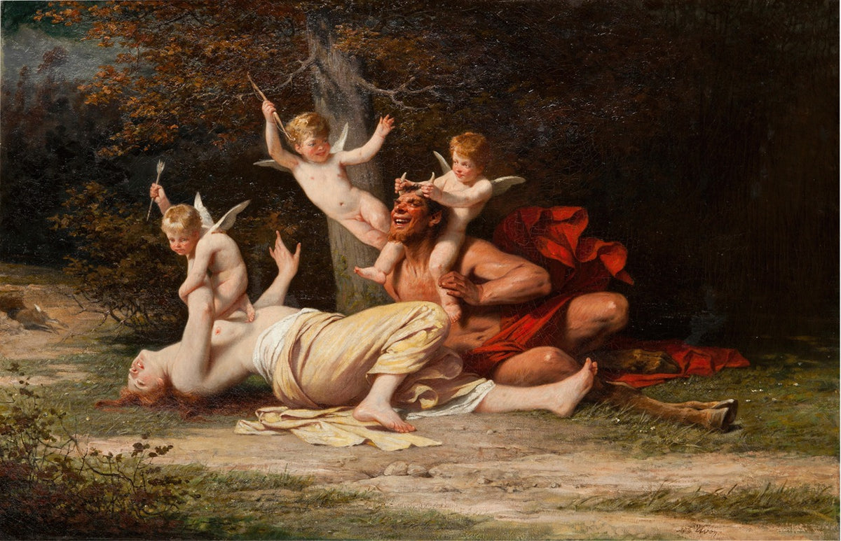 Bacchanal Poster Print by Adolphe Yvon - vibrant art