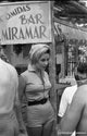 Elizabeth Taylor Under Bar Miramar Sign Photo Print