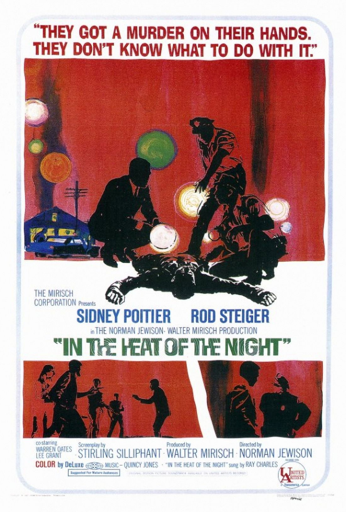 In the Heat of the Night movie poster print 27x40
