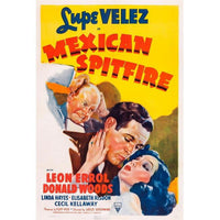 Mexican Spitfire Movie Poster Art Print featuring Lupe Velez, Donald Woods, and Leon Errol.