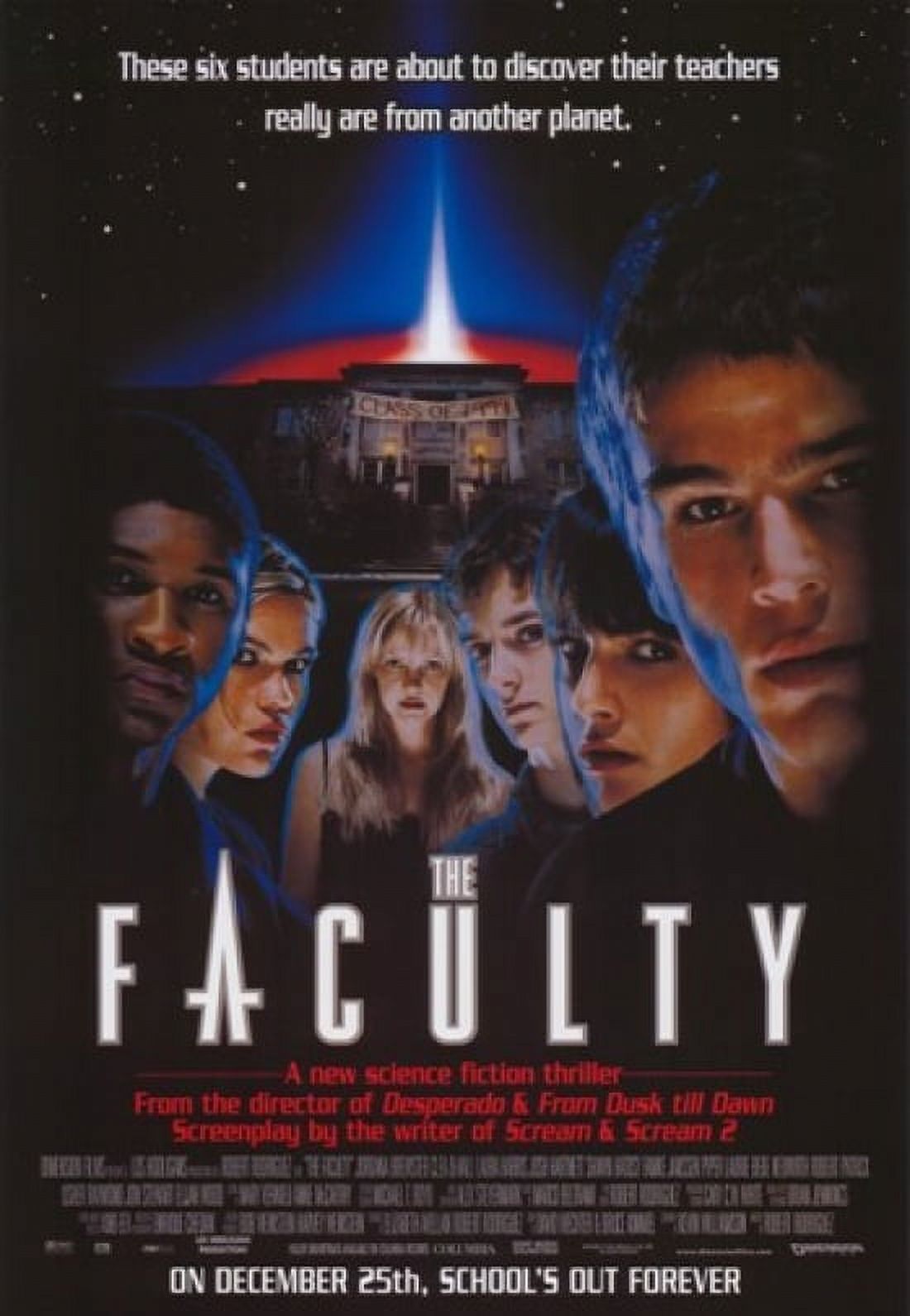 The Faculty Movie Poster 11x17 print showcasing thrilling horror film art.