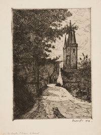 La Chapelle Saint-Fiacre art print by Maxime Maufra, available in multiple sizes.