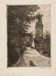 La Chapelle Saint-Fiacre art print by Maxime Maufra, available in multiple sizes.