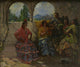 Andalucian Dancers Poster Print by Lillian Mathilde Genth showcasing vibrant colors and traditional dance attire.