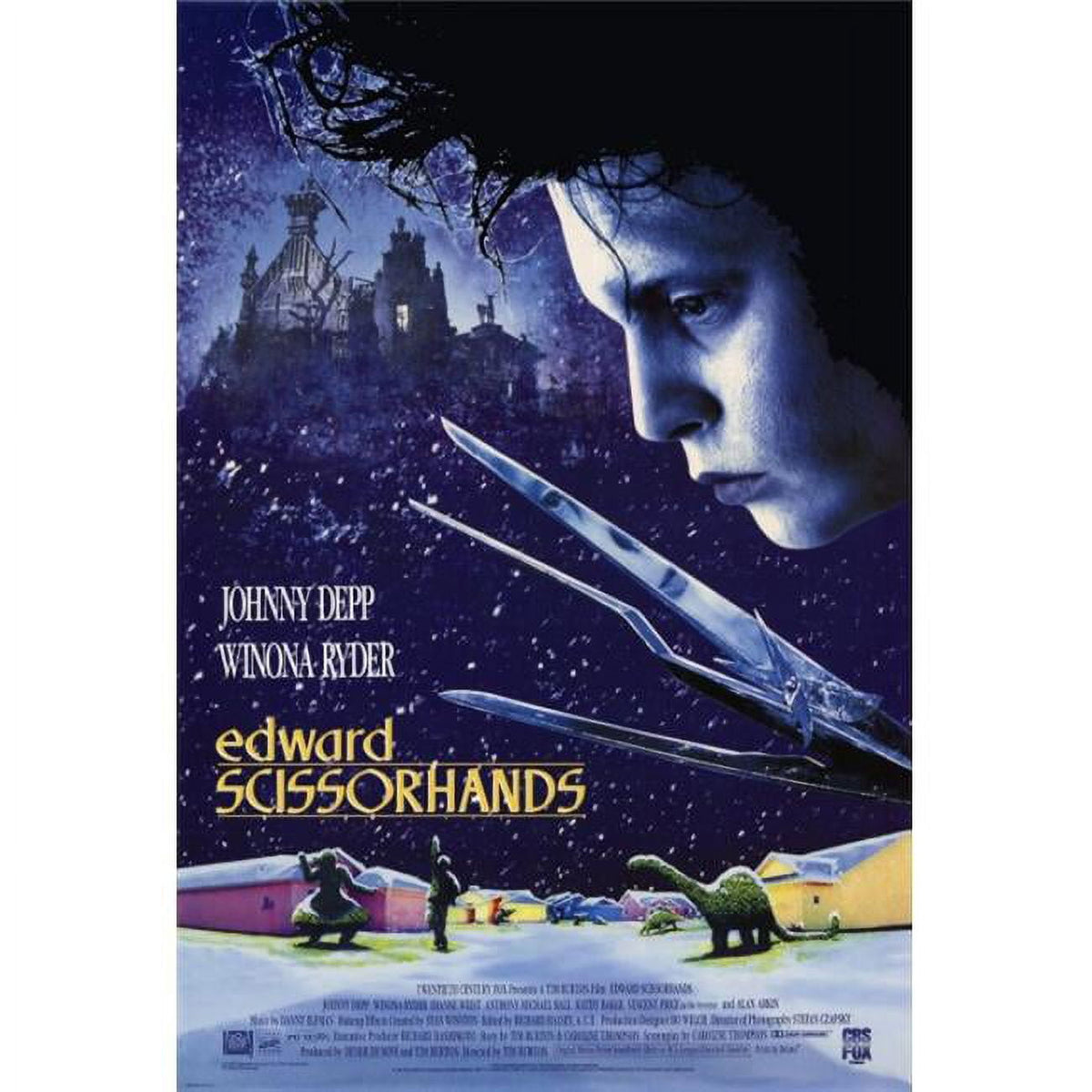 Edward Scissorhands Movie Poster Print - 27x40