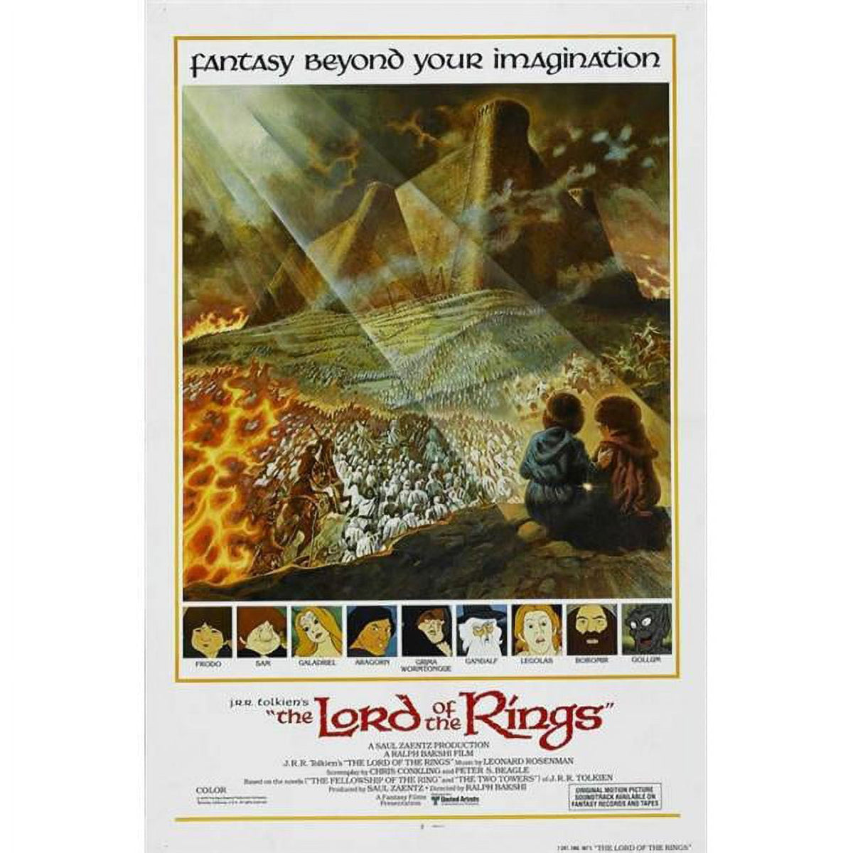 The Lord of the Rings Movie Poster Print 27x40
