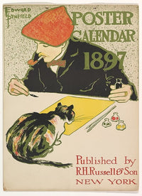 1897 Calendar Poster Print by Edward Penfield - 8x10