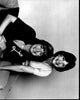 Black and white photo print of Penny Marshall and Cindy Williams from Laverne & Shirley.