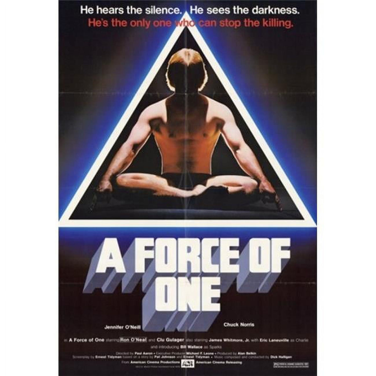 A Force of One Movie Poster in 11x17 size, vibrant action film decor.