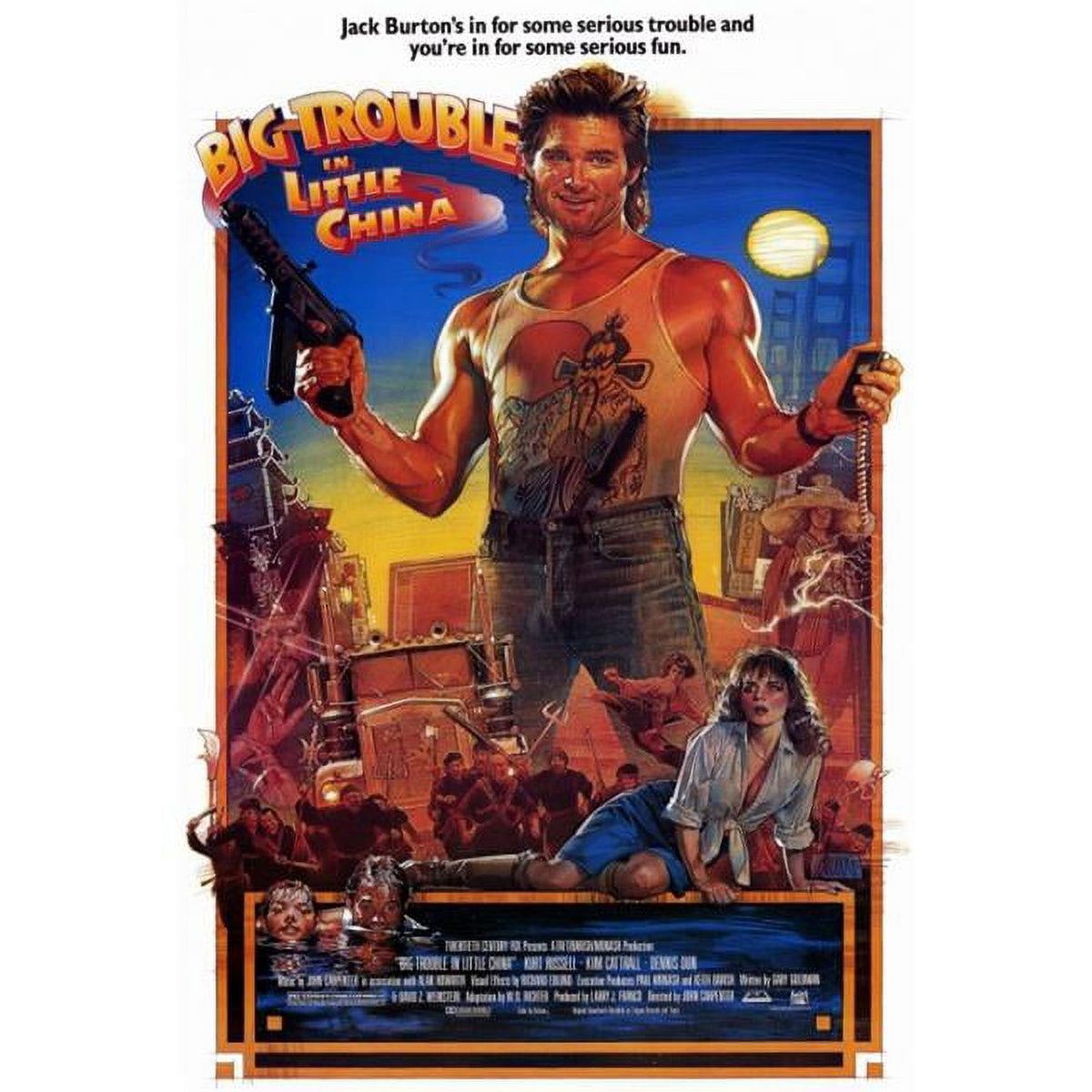 Big Trouble in Little China Movie Poster Print 27x40