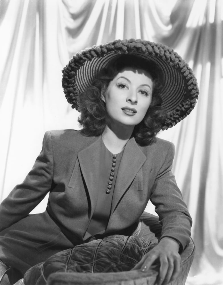 Greer Garson portrait poster print, classic cinema art.