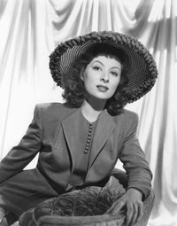 Greer Garson portrait poster print, classic cinema art.