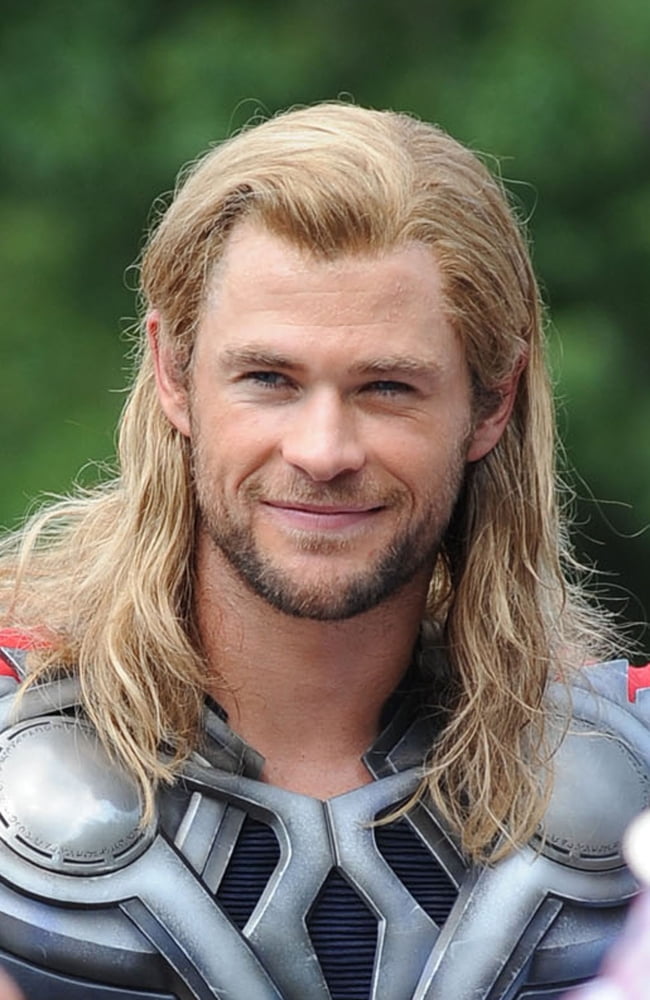 Chris Hemsworth Avengers filming photo print in Central Park