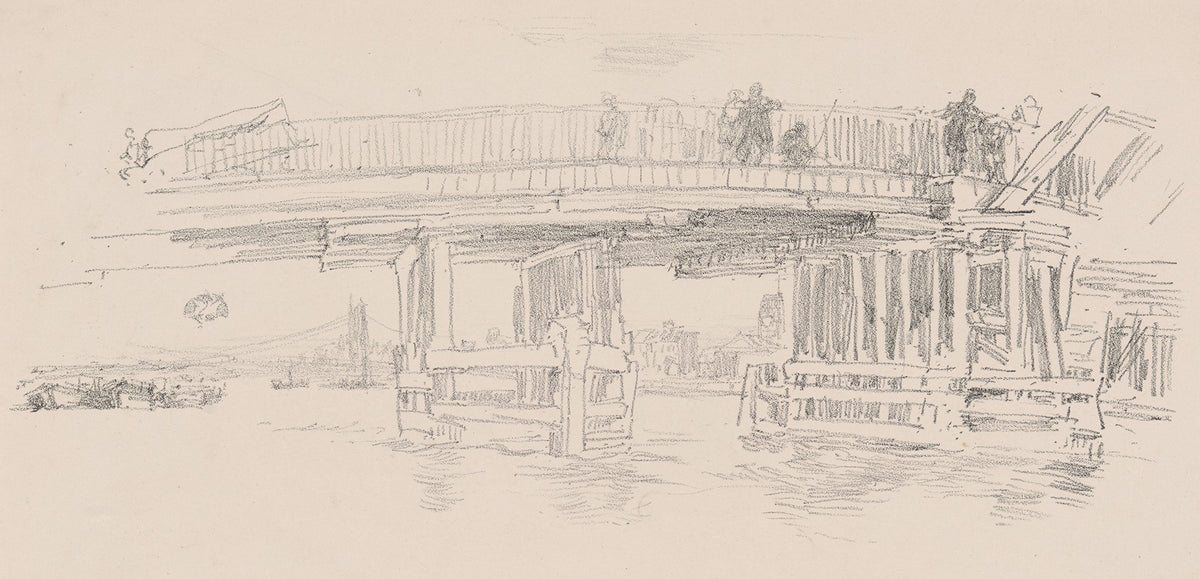 Old Battersea Bridge Poster Print by James Abbott McNeill Whistler