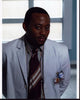 Omar Epps in lab coat on the set of House photo print
