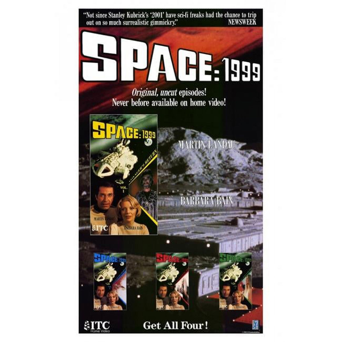 Space: 1999 Movie Poster Print 27x40 for sci-fi fans
